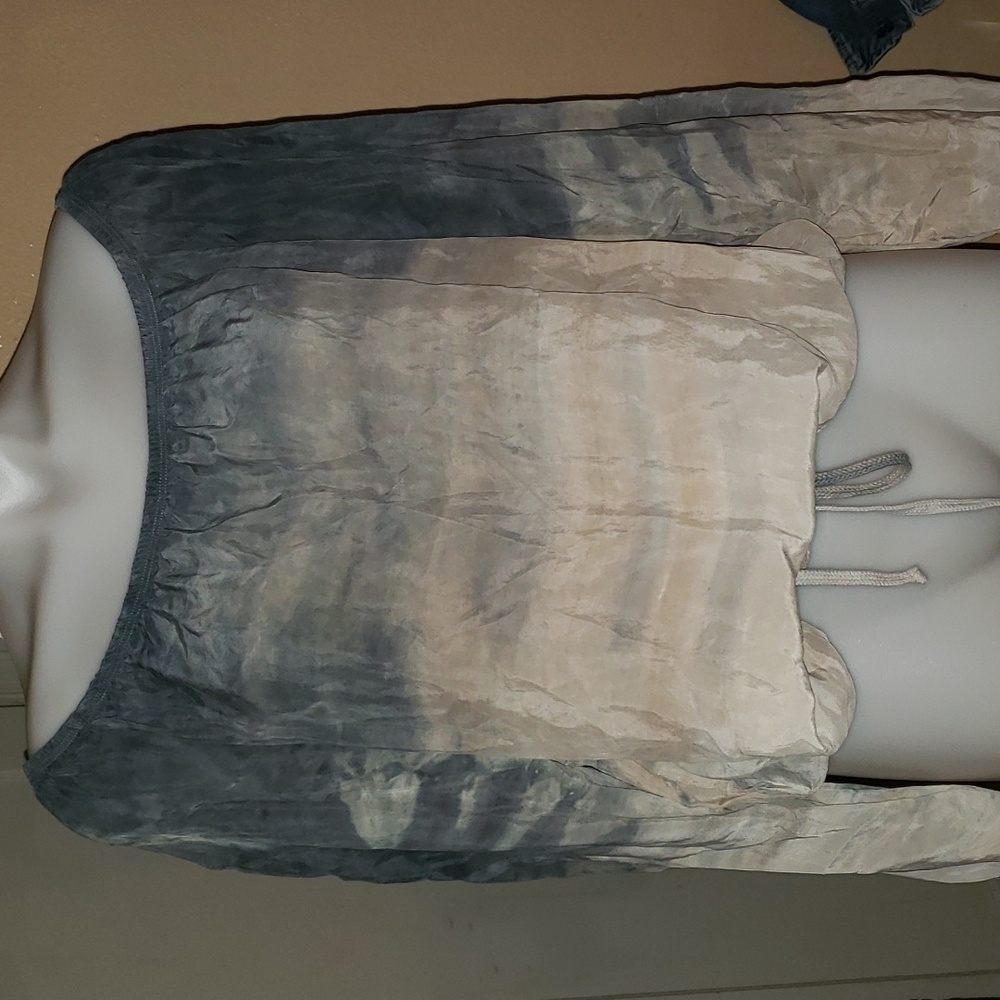Tie-Dye Scoop-Neck Nylon Shirt, by Hard Tail